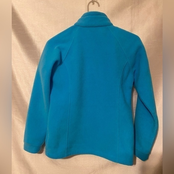 Columbia Full Zip Fleece Jacket Turquoise Youth Lg (14-16) - Picture 9 of 10
